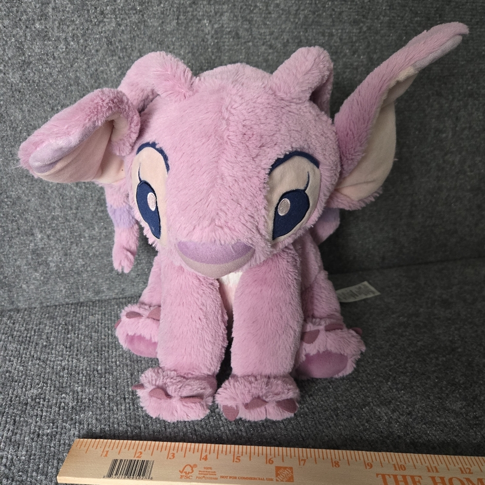 Disney Angel purple Plush Lilo & Stitch Jumbo Large 15" Soft Stuffed animal toy